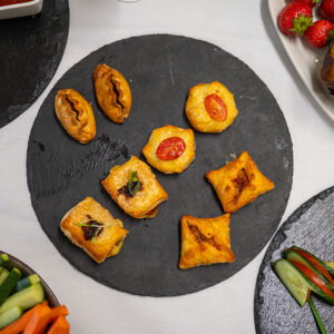 Buffet-style catering food selection for online ordering