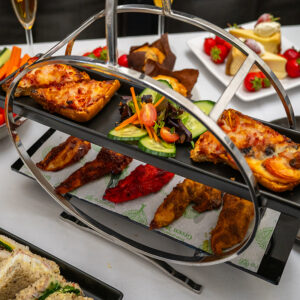 Buffet-style catering food selection for online ordering